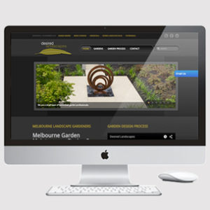 image of a landscape designer website design