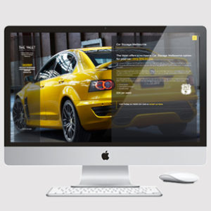 image of car storage Website design